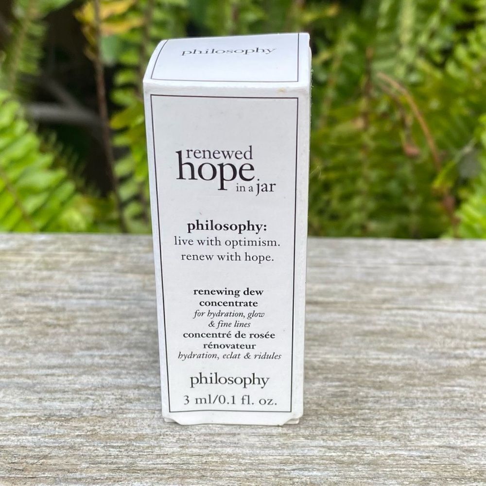 NIB New Philosophy Renewed Hope in a Jar Renewing Dew Concentrate. Mini/Travel